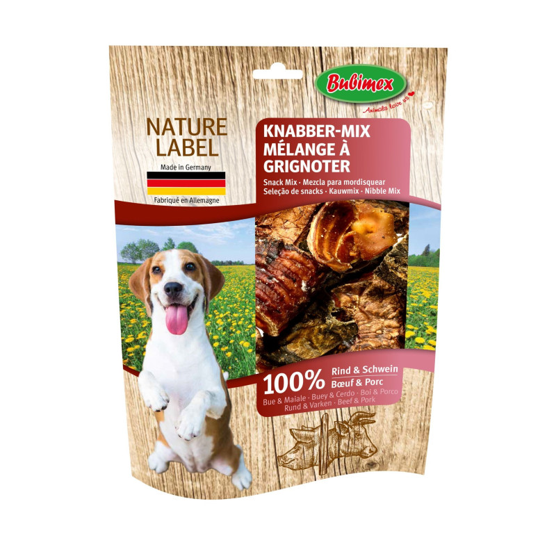 Bubimex Mélange à grignoter à la viande séchée, friandises, friandises pour chien - 300 g