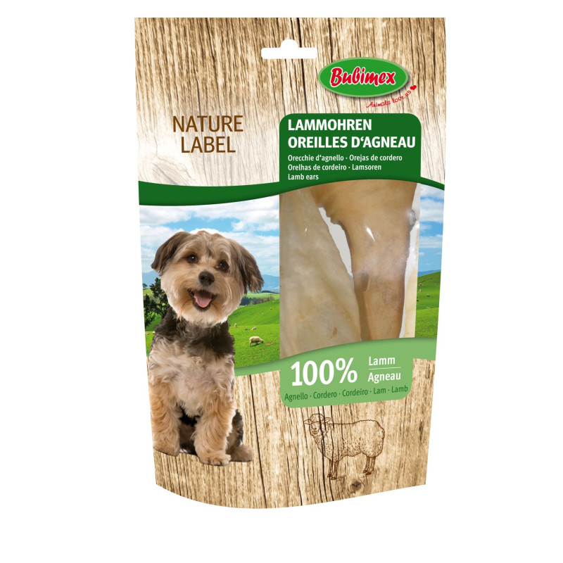 Bubimex Oreilles d'agneau, friandises, friandises pour chien x4