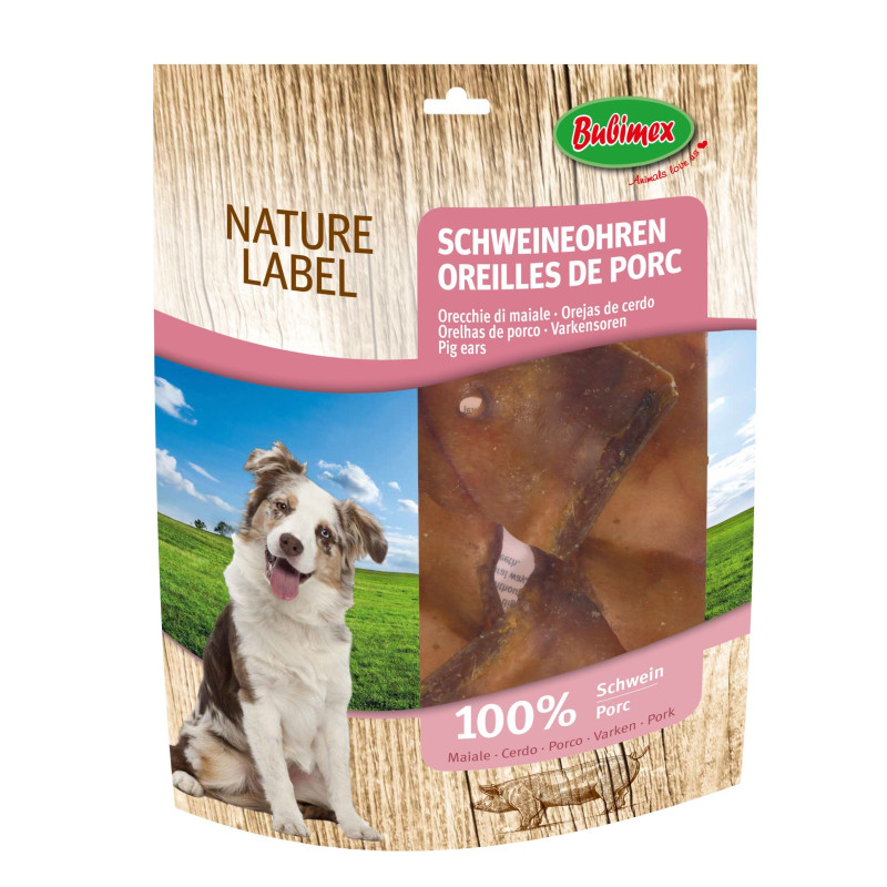 Bubimex Oreilles de porc, friandises pour chien - 400 g