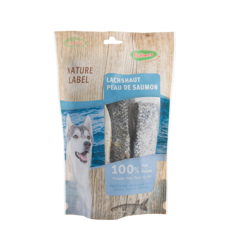 Bubimex Peau de saumon, friandise pour chien 100 g