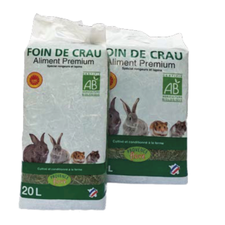 Foin de Crau AOP Moulin de La Levade pour rongeur