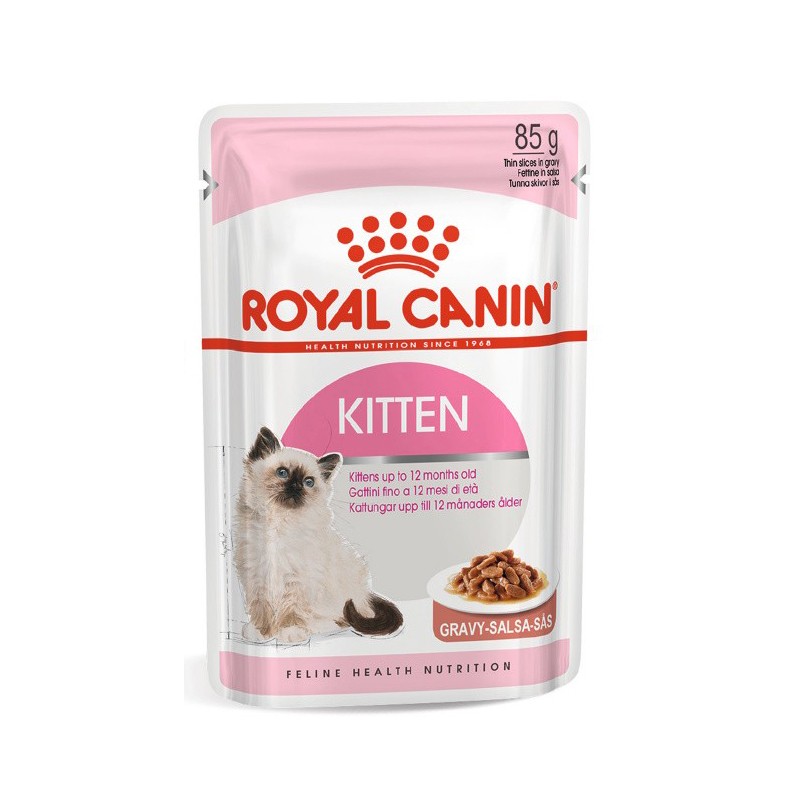 Pâtée pour chaton Royal Canin Kitten en Sauce - Pack 12x85g