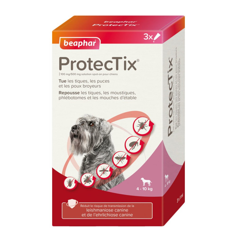 PROTECTIX 100mg/500mg Chiens entre 4 et 10kg x3