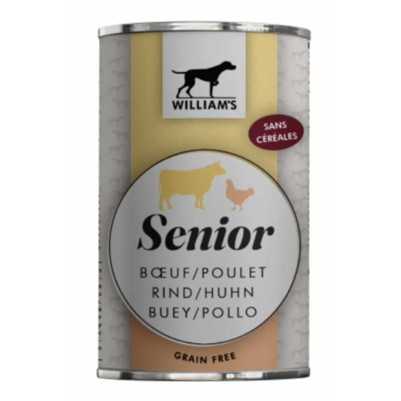 William's Optimal Senior Bœuf/Poulet 395gr