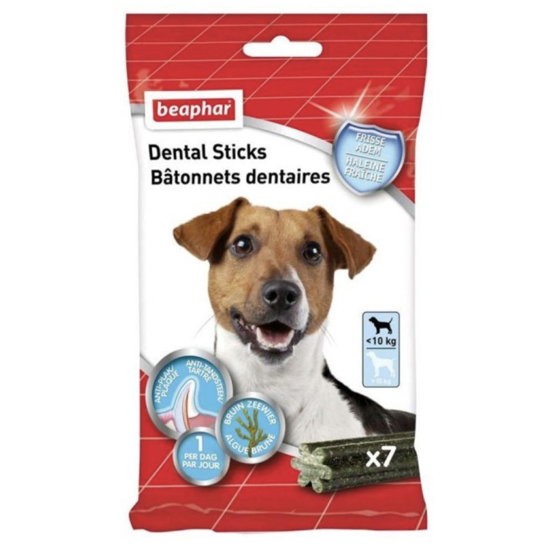 Bâtonnets dentaires petits chiens -10kg x7