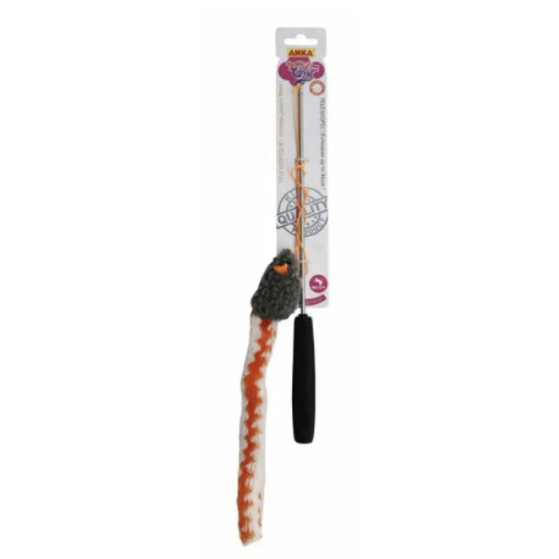 CANNE A PÊCHE TELESCOPIQUE-SOURIS SONORE 96cm