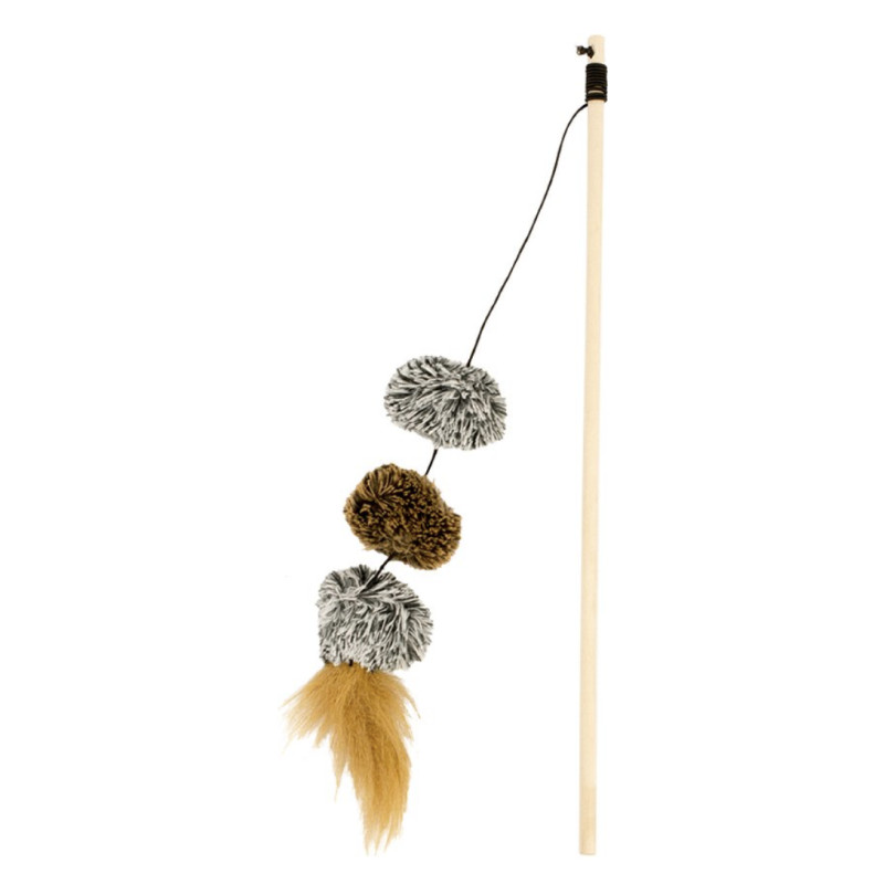 Canne À Pêche Pour Chat Pompom 25x5cm