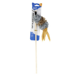 Canne À Pêche Pour Chat Pompom 25x5cm
