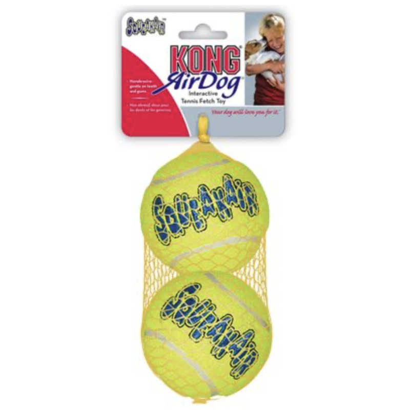 KONG Air Squeakair Tennis Ball x2 L