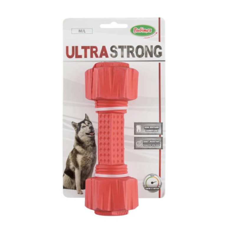 Ultra strong rouge haltère 19cm