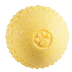 Jouet chien TPR balle Yellow Vanilla 6,4cm