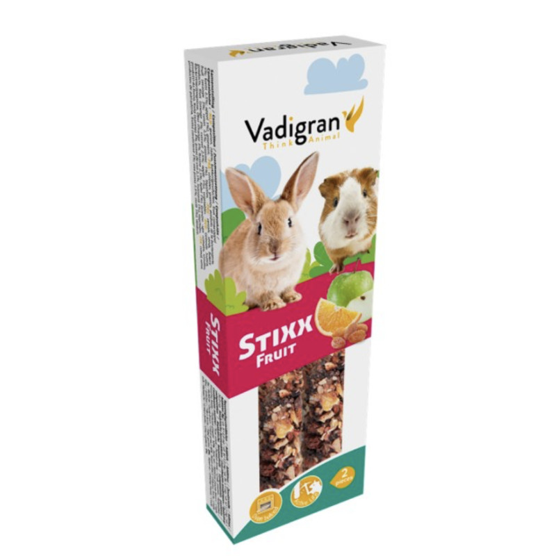 Snack StixX lapin&cobaye Fruit 115g(2)