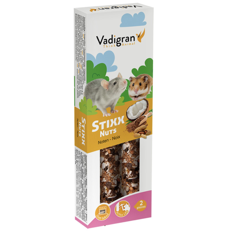 Snack StixX rat&hamster Noix 115gr(2)