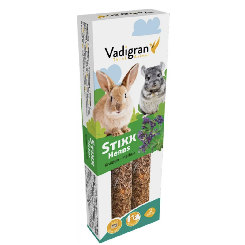 Snack StixX lapin&chinchilla herbes 90gr(2)