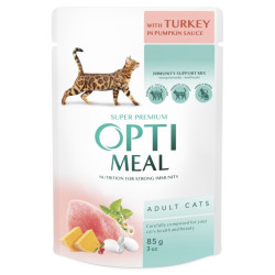 OPTIMEAL Chat Lapin, Truite, Dinde 3+1 x 85g