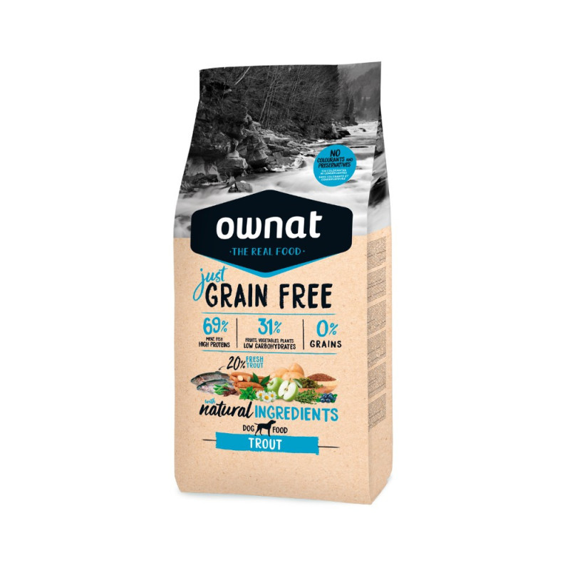 OWNAT JUST GRAIN FREE TROUT 3KG