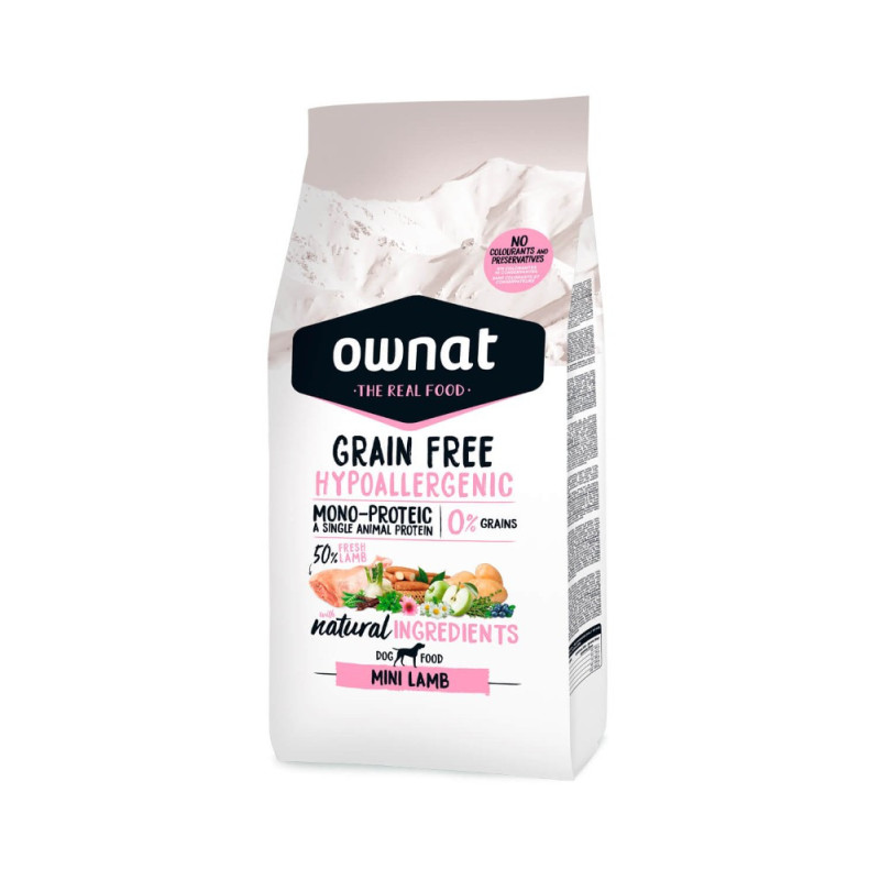 OWNAT HYPPOALLERGENIC MINI LAMB 3KG