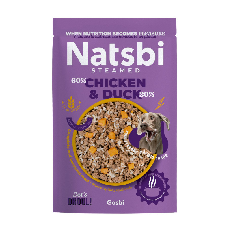 NATSBI  POULET & CANARD VAPEUR 200G