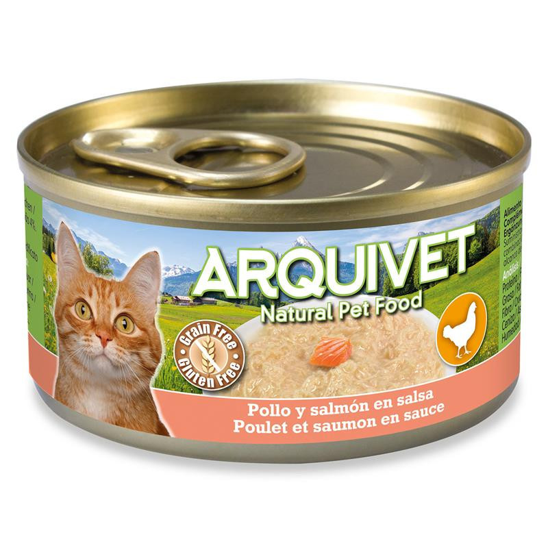 Poulet en sauce avec Saumon 80g