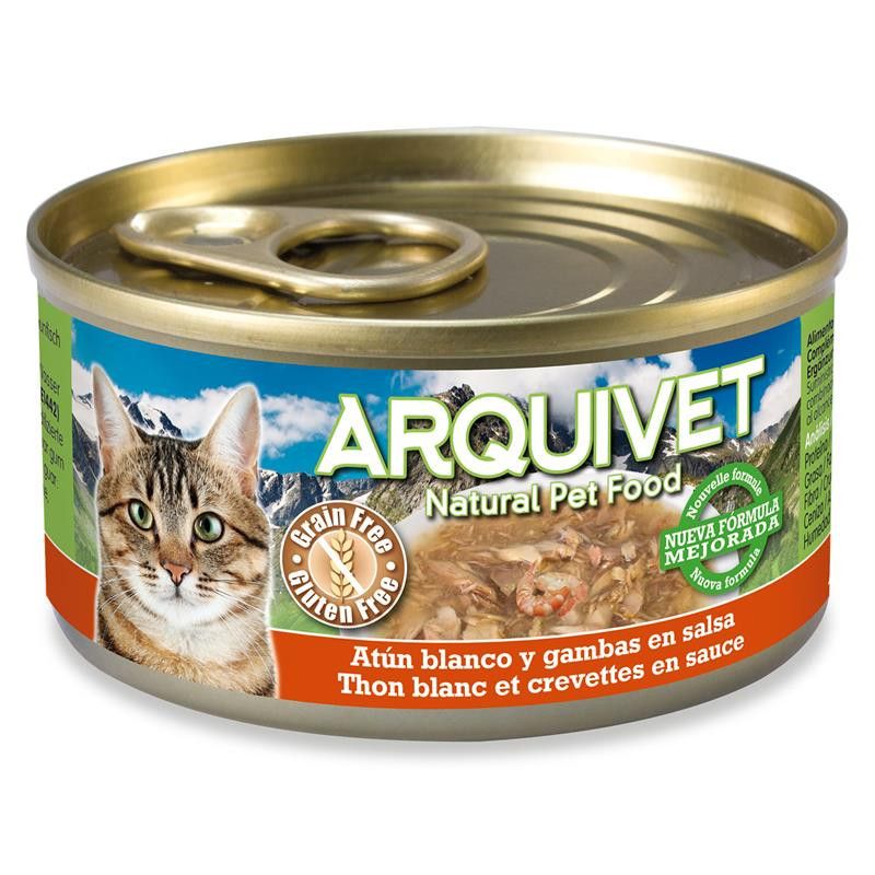 Thon Blanc en sauce avec Crevettes 80g