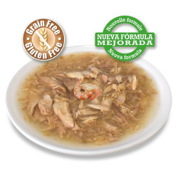 Thon Blanc en sauce avec Crevettes 80g