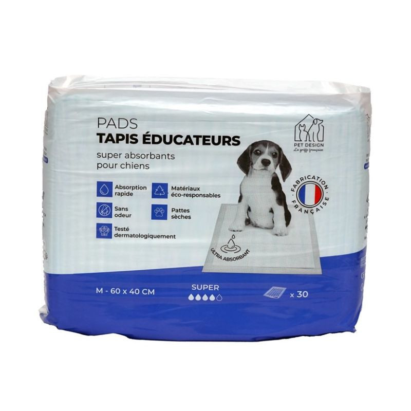 PADS Tapis éducateur chien 40x60 - 30 tapis