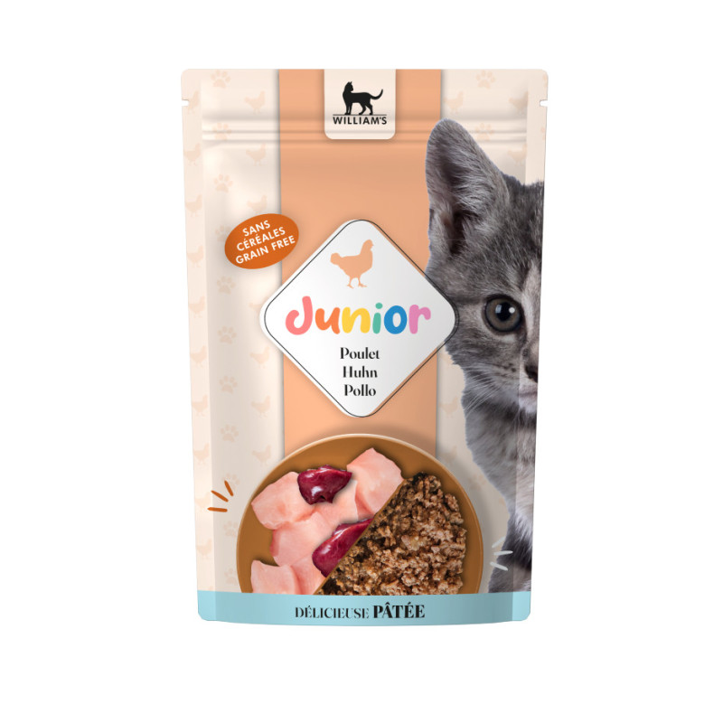 William's Chat Junior Poulet 85g