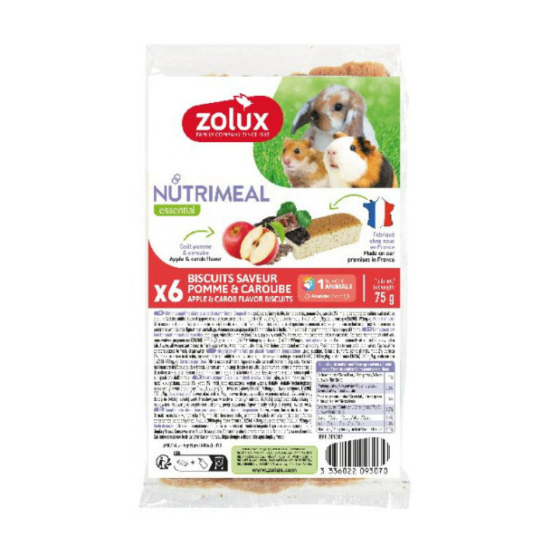 BISCUITS RONGEUR POMME X6