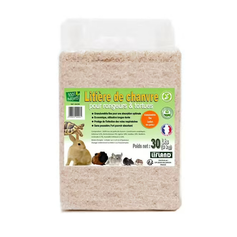LITIERE CHANVRE 30L 3kg
