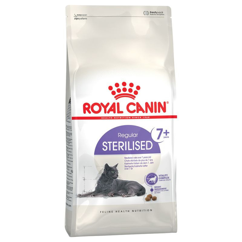 Croquettes Royal Canin Sterilised 7+ pour chats adultes stérilisés de 7 ans et plus - 10 kg