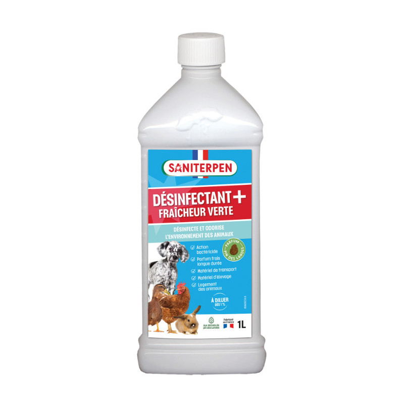 SANITERPEN DESINFECTANT PLUS FRAICHEUR VERTE 1L