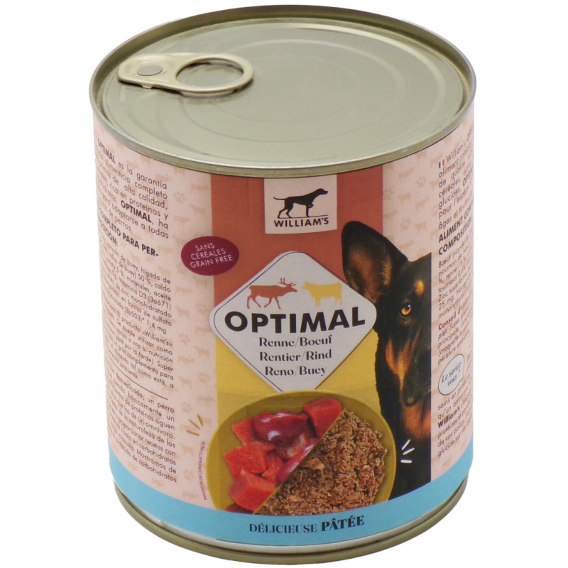 William's Optimal Renne/Boeuf 800gr