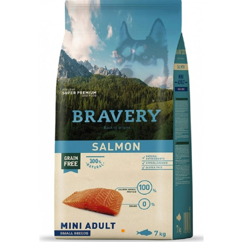 BRAVERY SAUMON MINI ADULT 7kg