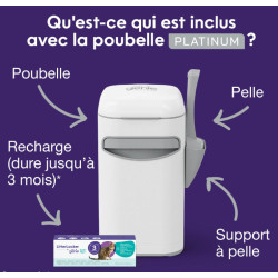 Poubelle Litter Genie Platinum