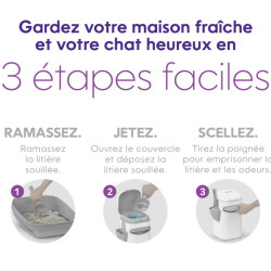 Poubelle Litter Genie Platinum