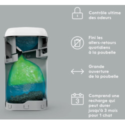Poubelle Litter Genie Platinum