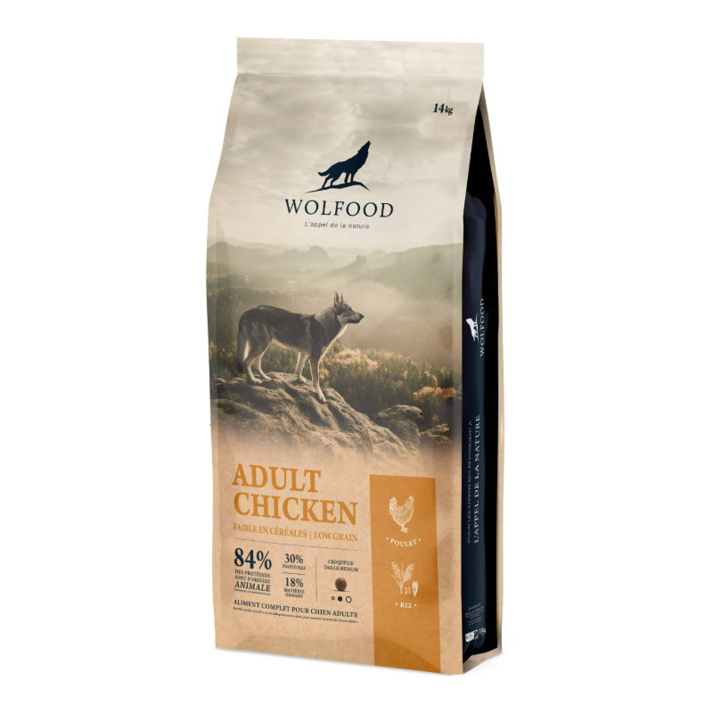 WOLFOOD LOW GRAIN CHICKEN 14KG