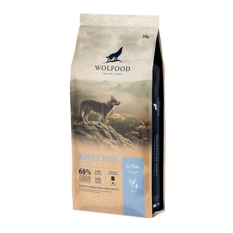 WOLFOOD LOW GRAIN FISH 14KG