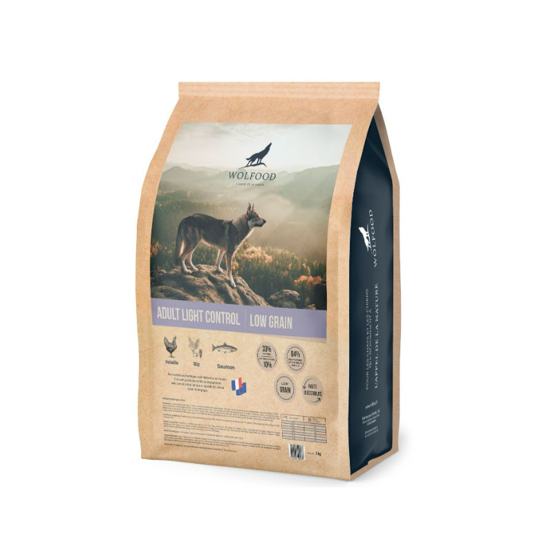 WOLFOOD LOW GRAIN LIGHT CONTROL 3KG