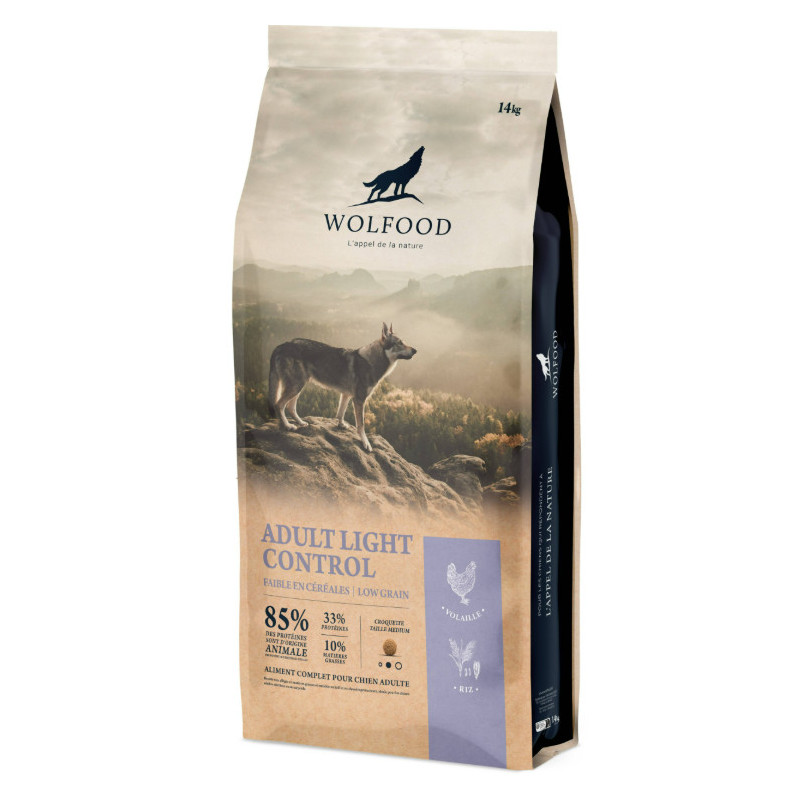 WOLFOOD LOW GRAIN LIGHT CONTROL 14KG