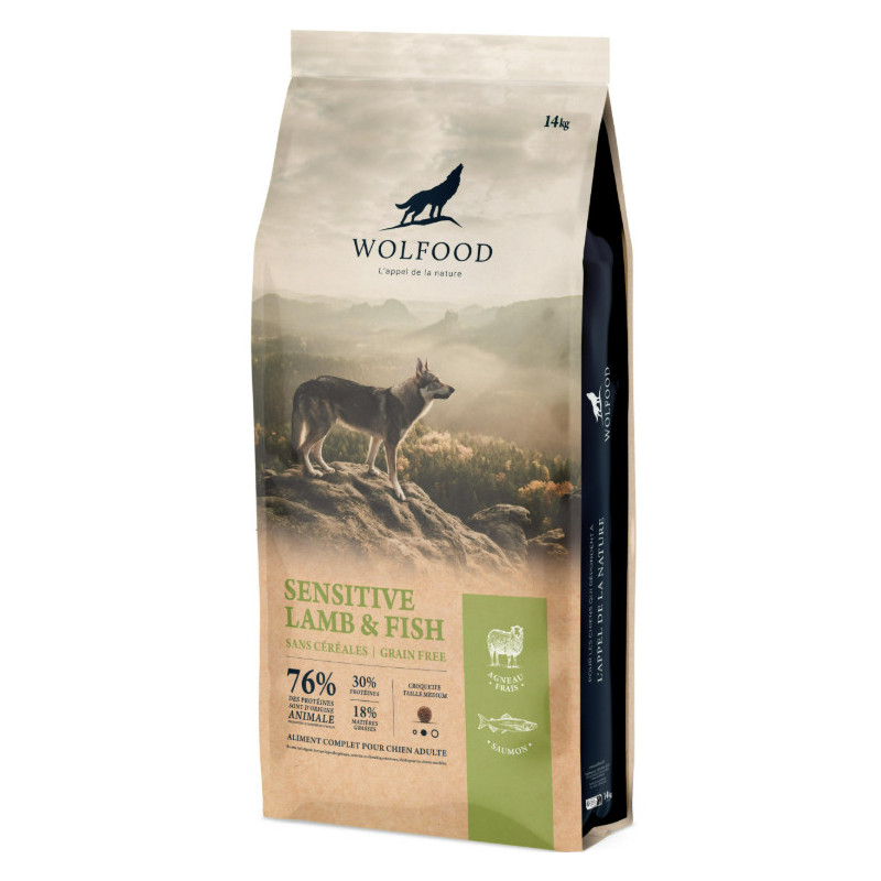 WOLFOOD SENSITIVE LAMB & FISH 14KG