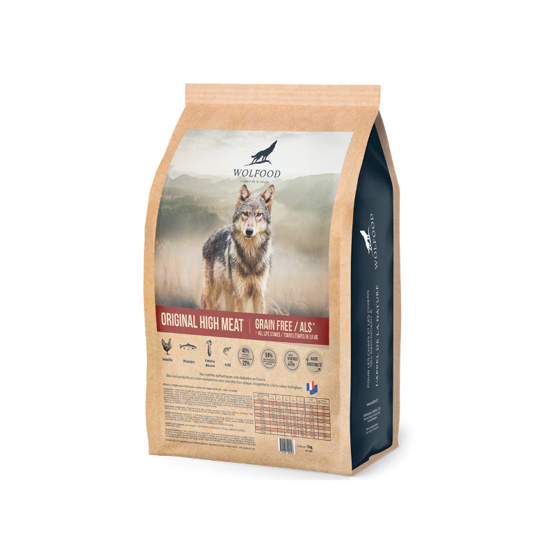 WOLFOOD ORIGINAL HIGH MEAT 3KG