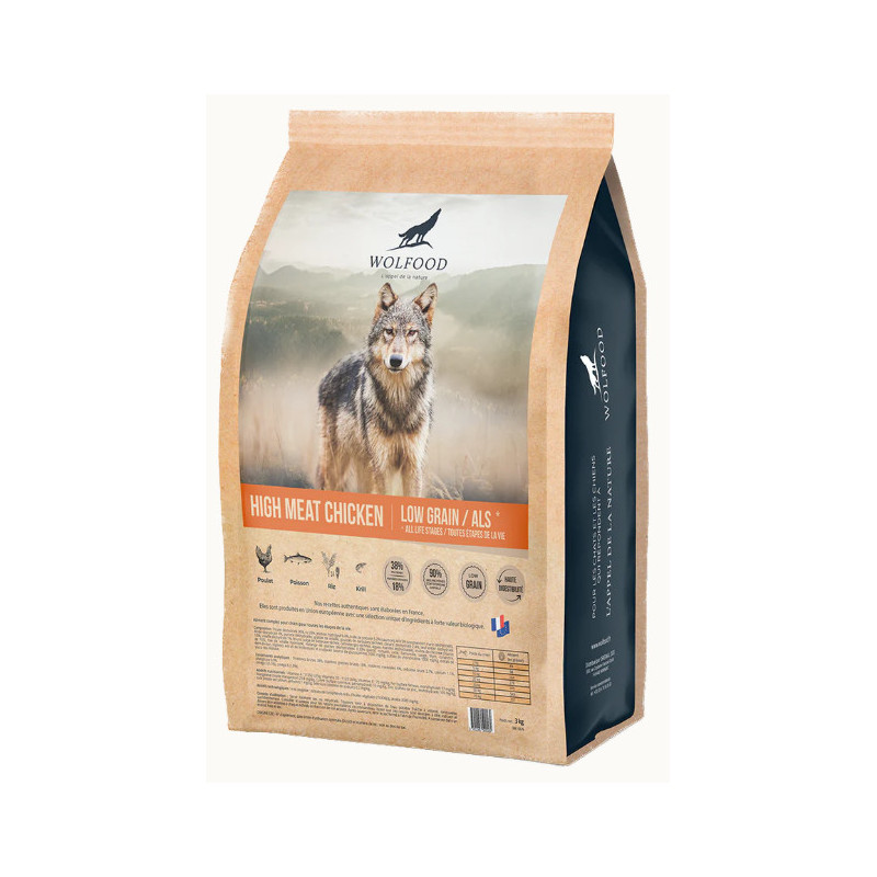 WOLFOOD HIGH MEAT CHICKEN 3KG