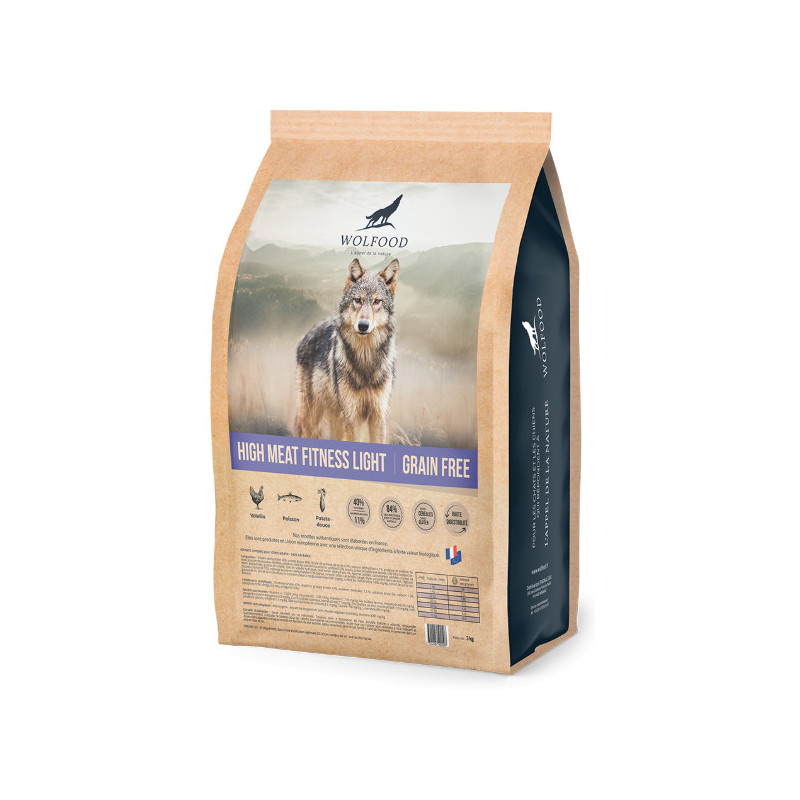 WOLFOOD HIGH MEAT FITNESS LIGHT 3KG