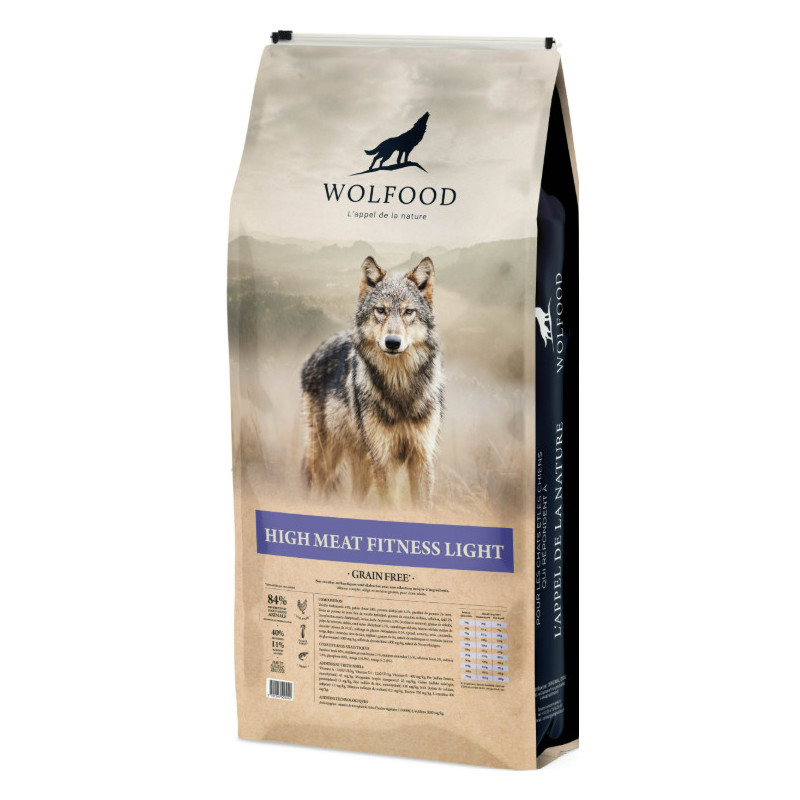 WOLFOOD HIGH MEAT FITNESS LIGHT 12KG