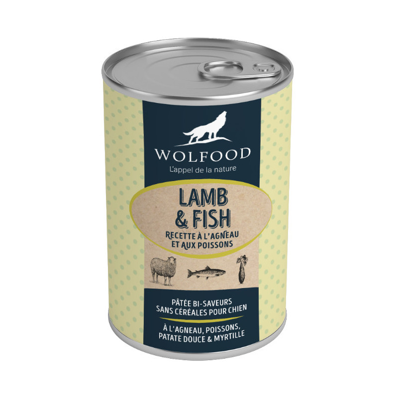 WOLFOOD AGNEAU & POISSON 400G