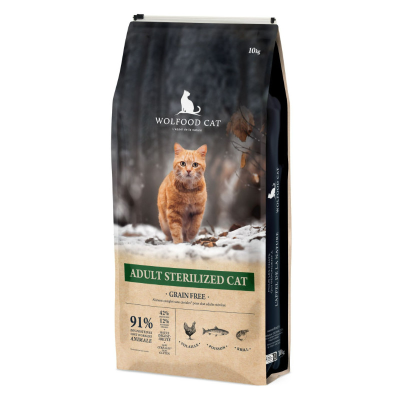 WOLFOOD CAT STERILIZED 10KG