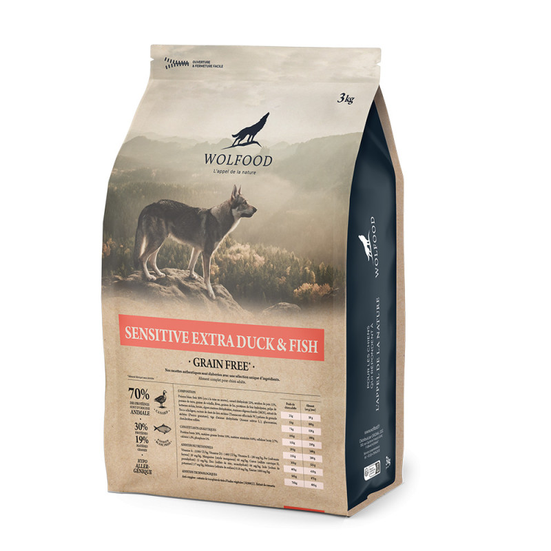 WOLFOOD SENSITIVE DUCK & FISH 3KG