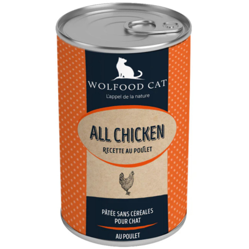 WOLFOOD CAT POULET 400G