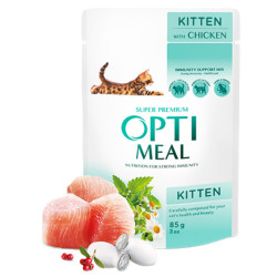 OPTIMEAL CHATON POULET EN SAUCE 9 + 3 offerts x85g